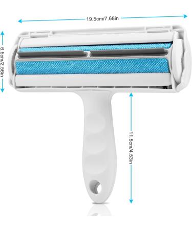 flintronic Pet Hair Remover Roller Reusable Hair Remover Brush for Cats and Dogs Pet Hair Remover Easy to Self Clean with 2PCS Pet Hair Remover for Sofa Carpet Furniture Clothes Bedding Blue - Buy Online on GoSupps.com