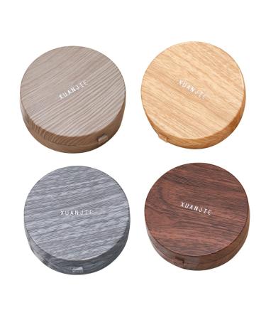 Gleavi 1 set contact lens container easy plaster Case contact housing cleaning cleaning set case holder for ophthalic care set lens retention set mini suitcase cleaning box coffee 7.5x7.5cm