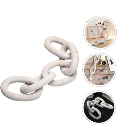 ABOOFAN Coffee Table Decor Wood Decor Tiered Tray Deocr Wall Art Decor Crafts Vintage Hanging Chain Office White 55x10cm - Buy Online on GoSupps.com