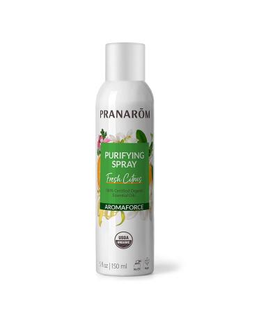 Pranarom - Aromaforce Air Purifying Spray with Organic Essential Oils Deodorizers for Home Essential Oil Infused with Plant Essences Fresh Citrus Scent Certified Organic 150ml