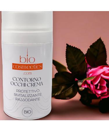 BioCosmeetics Natural Organic Eye Cream for Bags Wrinkles and Dark Circles - Nutritive Illuminating and Moisturising - Lifting Effect - Airless Container - 30 ml - Made in Italy - Buy Online on GoSupps.com