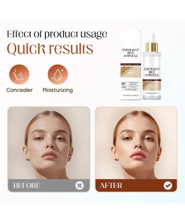 2PACK Black and White Rice Peeling Ampoule Soft Rice Exfoliating Face and Body Black and White Rice Exfoliant for All Skin Types korean skin care (2pcs) - Buy Online on GoSupps.com