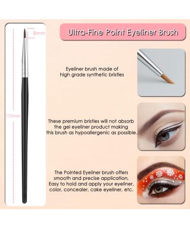 KINGMAS 5-Piece Makeup Brush Set for Eyeliner, Eyebrows, and Lashes - Brow Comb, Grooming Tool - Buy Online on GoSupps.com
