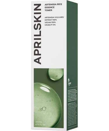 APRILSKIN Artemisia Rice Toner 6.76 oz | Dry, Sensitive, Acne-Prone Skin | Vegan, Cruelty Free, Low pH | Calming & Firming | No Sulfates or Artificial Fragrance - Buy Online on GoSupps.com