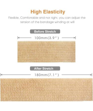 PitLite Self Adhesive Bandage Wrap Rolls (2 Pack) - 5 Yards Assorted Colors - Breathable & Elastic Cohesive Tape for Sports Injuries - Wrist, Ankle, & More - Buy Online on GoSupps.com