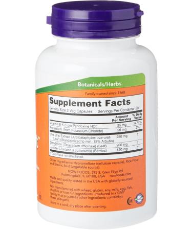 NOW Water-Out 100 Tablets - Natural Diuretic for Bloating and Water Retention - Buy Online on GoSupps.com