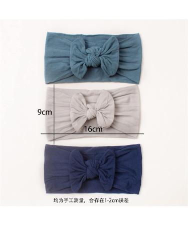 Tinade 3-Piece Baby Headband Set - Knotted Elastic Hair Bands for Girls Toddlers & Infants - Stylish & Comfortable Baby Accessories - Buy Online on GoSupps.com