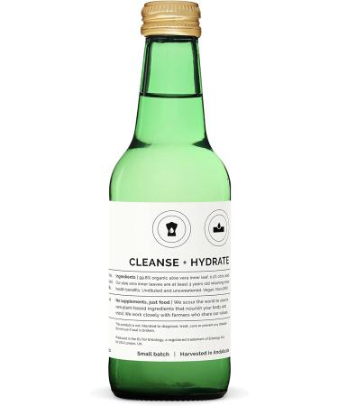 Organic Aloe Vera Juice 8.5 fl oz - Immunity & Gut Health Support - Straight from Spain Farm - Undiluted, No Sugar - Non-GMO - Recyclable Glass Bottle - Buy Online on GoSupps.com