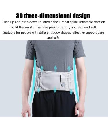 Thyxg Inflatable Lumbar Vertebrae Belt | Spinal Back Support | 3 Levels Temperature Control | Adjustable 3D Design for Pain Relief | International Shipping - Buy Online on GoSupps.com