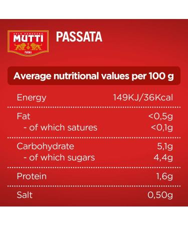 Mutti Passata Sieved Tomatoes 500g (Pack of 12) & Pasta Sauce Rossoro Tomato with Genovese Basil PDO 400g (Pack of 6) + Pasta Sauce Rossoro Tomato - Buy Online on GoSupps.com