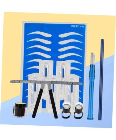 Gogogmee Pen Coffee Manual Positioning Kit Dark Practice Rings Ruler Eyebrow Three-point Cup and Skin - Buy Online on GoSupps.com