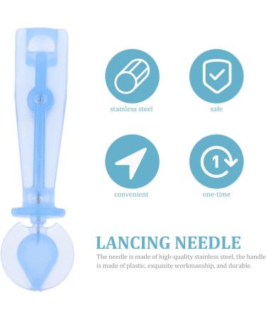 200pcs 30G Twist Top Lancets for Blood Testing - Disposable Lancing Needle for Diabetes - Sky Blue - Buy Online on GoSupps.com