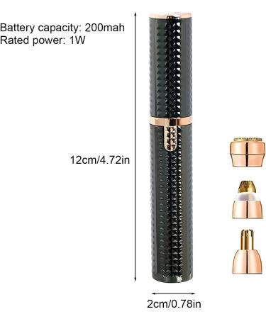 Nose hair trimmer for women precision trimmer for nose and ears painless compact and light waterproof battery operated skinfriendly ideal Black - Buy Online on GoSupps.com