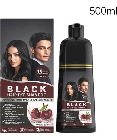 Saveurs - Un Shampooing De Couleur De Cheveux Noirs | Dye Capillaire 500 Ml De Teinturier De Coiffure V g tale - Shampooing De Dyeing Contre Les Cheveux Gris Pour Hommes Femmes Hydratantes La Maison 1 g (Lot de 1) - Buy Online on GoSupps.com