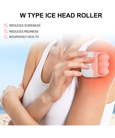 2 in 1 Pink Facial Roller - Cold Massage Roller for Eye Puffiness Relief Anti-Aging Skincare & Pore Reduction - Buy Online on GoSupps.com