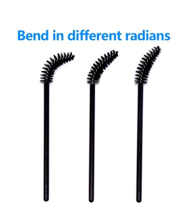 Ymwalk 100 One-Way Black Eyelash Brushes for Extensions | Eyebrow Applicator & Makeup Tool Set - International Shipping Available - Buy Online on GoSupps.com