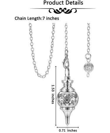 Crystears Copper Filigree Pendulum Pendant - Esoteric Spiritual Jewelry for Reiki Healing & Meditation - International Shipping Available - Buy Online on GoSupps.com
