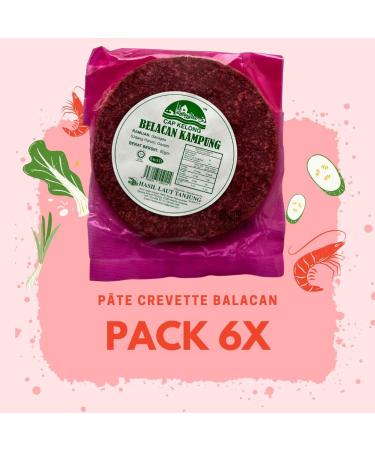  ALIBOOSTER 6 x 60g Belacan Prawn Pasta | Homemade | Fresh | Original Malaysian Halal - Buy Online on GoSupps.com