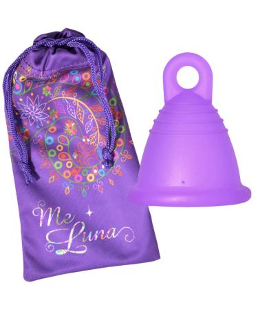 Me Luna Menstrual Cup Classic Ring Violet Size Shorty L