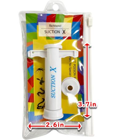 Richbond Hands Free Lockable Bug Bite Suction Tool | Suction-X White | SX-03 Poison Remover for Bug Bite Relief - Buy Online on GoSupps.com