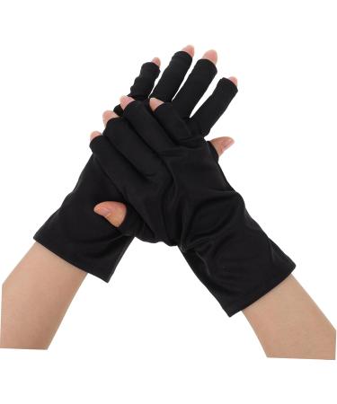 FOMIYES 2 Pairs Gloves Nail Lamp Hand Protector Fingerless Anti Uv Glove Anti Uv Gloves Uv Block Gloves Light Gloves Sun Gloves Anti-uv Gloves Polyester Elastic Shield Women's - Buy Online on GoSupps.com