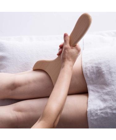 Allshow Wooden Gua Sha Tools for Professional Lymphatic Drainage - Wood Therapy Massage Tools for Maderoterapia in Burlywood - Buy Online on GoSupps.com
