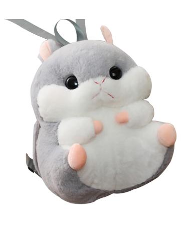 Hot Water Bottle Covers Only Soft Plush Animal Hot Water Bottle Backpack with Strap Warm Cute Hot Water Bag Cover Hamster Hot Water Bottle