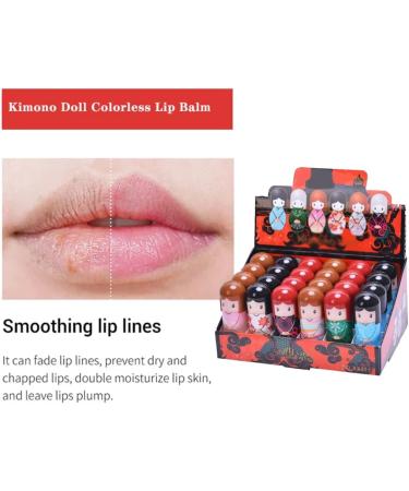 Lip Balm Doll Shaped 24 Lips Repair Moisturizer for Remove Dead Skin Nourishing (1 Box) lip moisturizer - Buy Online on GoSupps.com