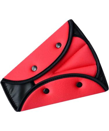 Kid Car Safety Seat Belt Cover - Red | Harness Strap Clips for Children & Adults | Seatbelt Shoulder Pad Adjuster for Baby & Toddler - Buy Online on GoSupps.com