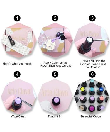 Arte Clavo Gel Nail Polish Set - 20 Colors 5ml All Seasons Collection - Nude Gray Pink Blue Glitter Starter Kit - Soak off, Nail Lamp, Nail Art Manicure - DIY Salon Home Gift for Women - Buy Online on GoSupps.com
