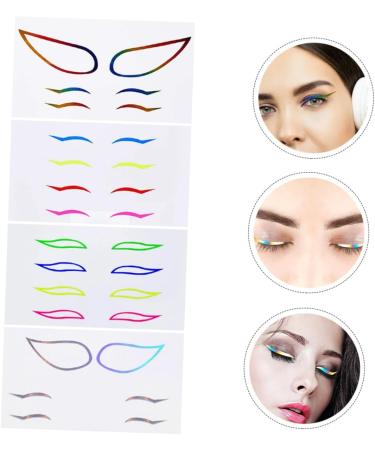  POPETPOP POPETPOP 8 Sets Colored Eyeliner Stickers Self-Adhesive Eyeliner Stickers Makeup Tape Waterproof Adhesive Tape Elegant Paper Eyeliner Decals - Buy Online on GoSupps.com