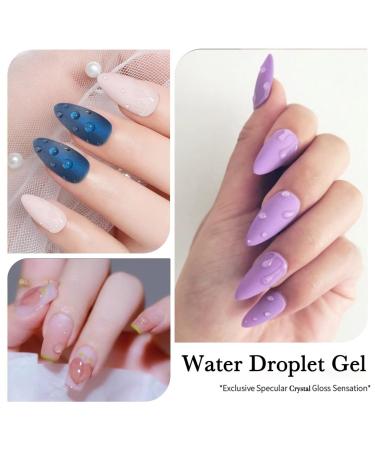 Buy 15ml Water Droplet Gel Nail Polish | Soak Off UV LED | Rain Drop Ice Dew Nail Art Design - Buy Online on GoSupps.com