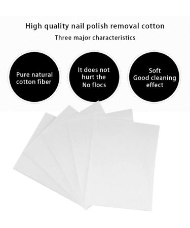  Changor Lint-free nail polish removal cotton pads 900-piece set of gel polish remover wipes glue bottle mouthpiece cotton pads made of cotton. - Buy Online on GoSupps.com