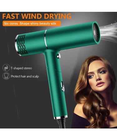 1800W Professional Ionic Hair Dryer | Fast Drying Compact & Folding Blow Dryer for Travel Salon & Family Use - Green - Buy Online on GoSupps.com