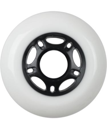 KSS Outdoor Asphalt Formula 89A Inline Skate Wheels White 80mm - Set of 8 - Buy Online on GoSupps.com
