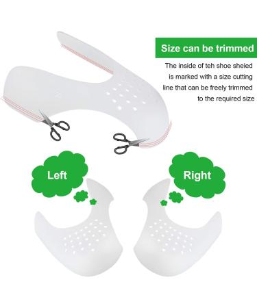 2 Pairs Men's Anti-Wrinkle Shoe Crease Protectors - Toe Box Decreaser for Size 7-12 | Prevent Indentation - Buy Online on GoSupps.com