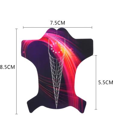 Professional Stiletto Nail Forms 100Pcs for Builder Gel Polygel Nail Art Extension Sticker Self-adhesive Nail Art Tips Guide Stickers for Acrylic Gel Nail Extension Art 100Pcs Extralong-Rocket - Buy Online on GoSupps.com