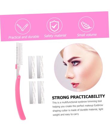 Frcolor Women's Eyebrow Trimmer Set - 3 Pack Travel Facial Shavers Safe Stainless Steel Peach-Fuzz Razors in Assorted Colors - Buy Online on GoSupps.com