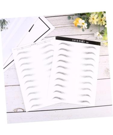 POPETPOP 4 Sheets Black Stickers Artificial Eyebrow Stickers Transfer Stickers Water-based 3d Supplies - Buy Online on GoSupps.com