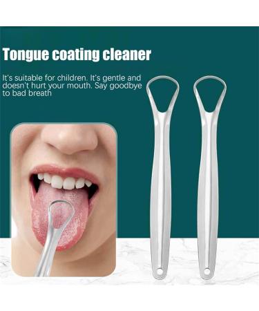 Stainless Steel Tongue Scraper - Freshen Breath & Enhance Oral Hygiene | Durable & Easy to Use - Buy Online on GoSupps.com