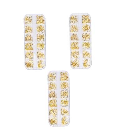 Beaupretty Faux Nails Tools Boxes nail tools nail art decoration manicure tools nail decorations for nail art manicure decoration nail art rivet nail decor metal Nail supplies rose gold