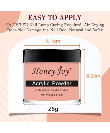 HJ-NAP017 Acrylic Nail French Manicure Powder - 28g/box Professional White Clear Red Nude Acrylic Nail System for Nail Extension - Buy Online on GoSupps.com