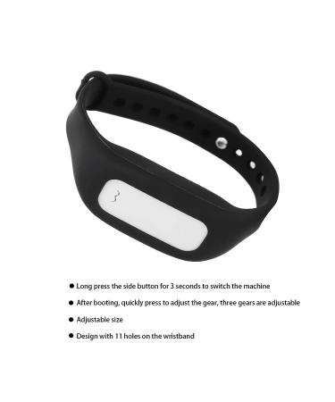 Anti Snoring Sleep Bracelet | USB Charging | Intelligent Micro Band | Adjustable Wristband (Black) - Buy Online on GoSupps.com