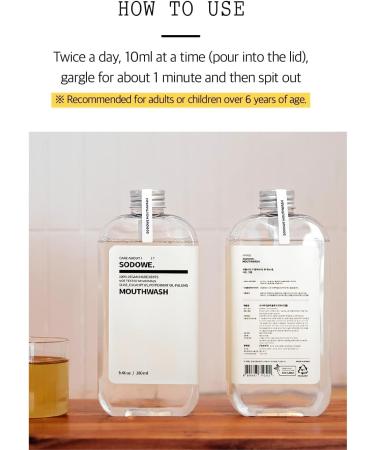 SODOWE Vegan Oil-Pulling Mouthwash 9.46 fl oz - Colorless & Odorless Non-Alcohol Oral Rinse - Buy Online on GoSupps.com