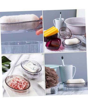 1pc Box Soap Box Decorative Soap Rack Bottle Brush Restaurant Tables Travel Soap Case Soap Container Creative Soap Draining Dish Soap Storage Rack Pcdg Storage Box Large Grey 13.3X9cm - Buy Online on GoSupps.com