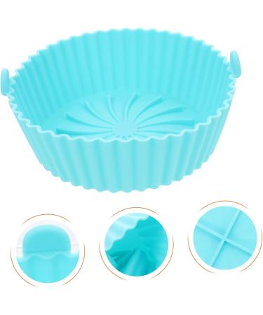 Zerodeko Mat Pot Supply Silicone Kitchen Wear-Resistant Liner Washable Fryer Accessory Liners Convenient Blue 16.5X16.5CM - Buy Online on GoSupps.com