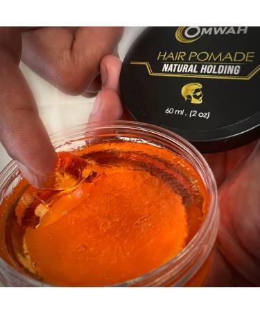 OMWAH Natural Hold Hair Pomade - Strengthens, Volumizes, and Nourishes Hair - Long-Lasting Shine - Flake-Free Formula - For Men and Women - 2oz - Buy Online on GoSupps.com