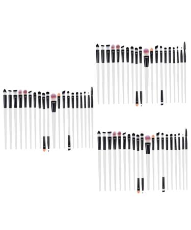 Healeved 60 Pcs Eyeliner Eyeshadow Brush Kit Eye Shadow Brush Eye Liner Brush Eyeshadow Tools Brow Brush