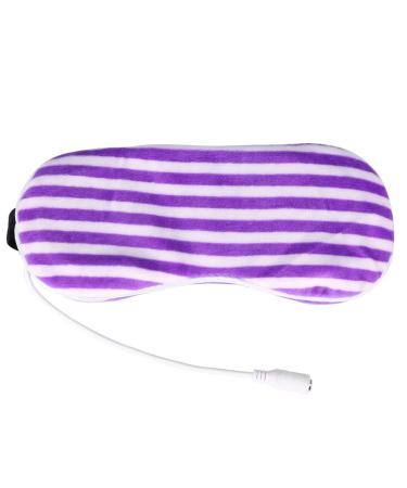 Sleep Eye Mask - USB for Eyes Sleeping Travel Portable Purple Stripe