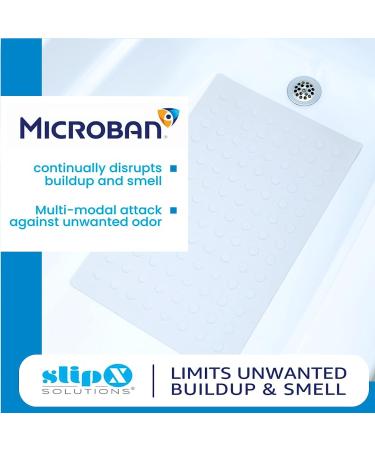 Durable Rubber Safety Mat 22 x 14 | SlipX Solutions | Extra Grippy Surface | Machine Washable | White Medium 14x22 - Buy Online on GoSupps.com